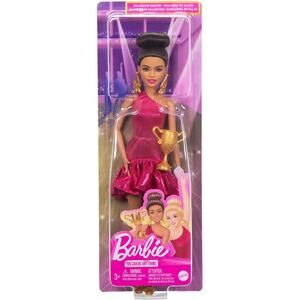 Barbie Ballroom Dancer Fashion Doll Brown Hair Dancing Trophy Accessory NWT
